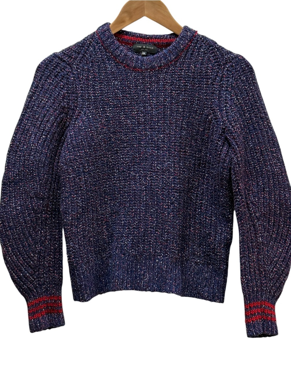 Rag & Bone Merino Wool Sweater Quiet Luxury Old Money Chunky Knit XS